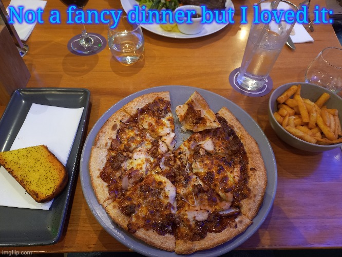 Not a fancy dinner but I loved it: | image tagged in frost | made w/ Imgflip meme maker