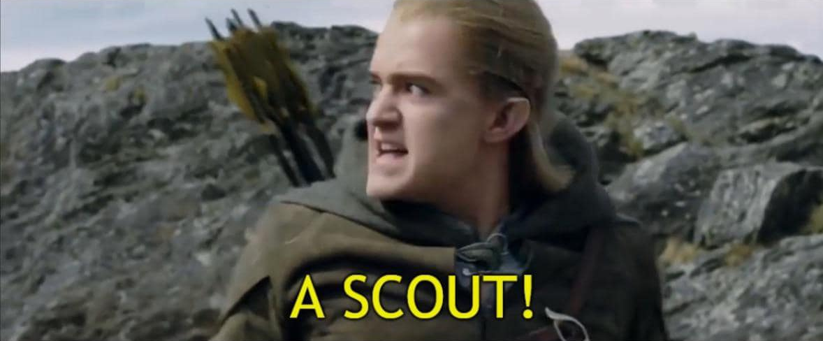 A scout! Blank Meme Template