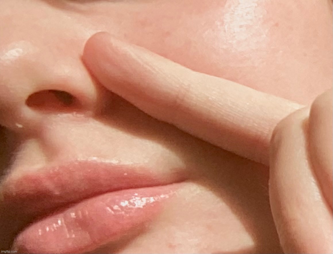 The snail gel moisturizer is working! I’m so happy ^^ | made w/ Imgflip meme maker