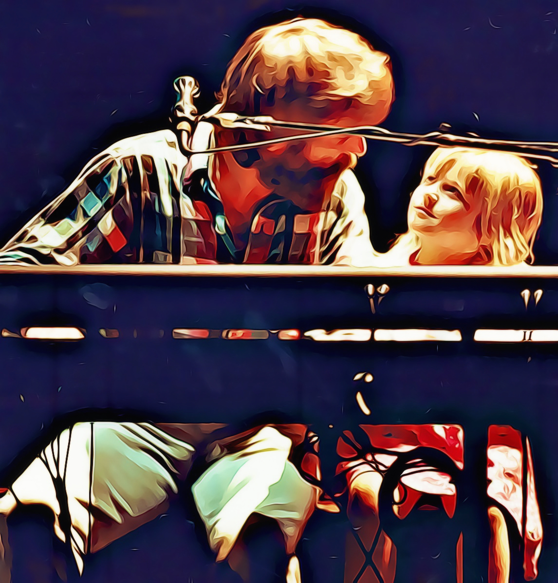 Brent Mydland and daughter Blank Meme Template
