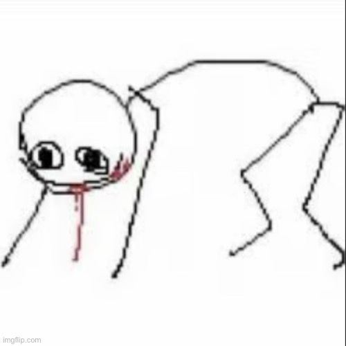 Feral stickman | image tagged in feral stickman | made w/ Imgflip meme maker