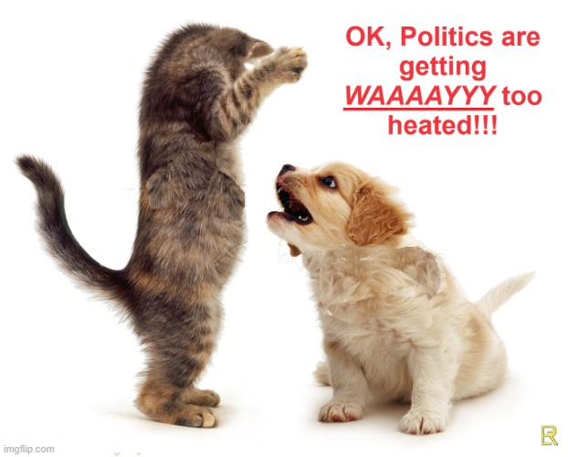 Over Heated Politics | image tagged in argument | made w/ Imgflip meme maker