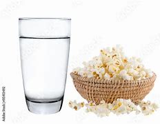 Water and popcorn Blank Meme Template