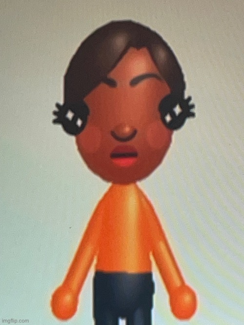 i made my bf a mii cause i think im dating a fucking insect ((probably | made w/ Imgflip meme maker