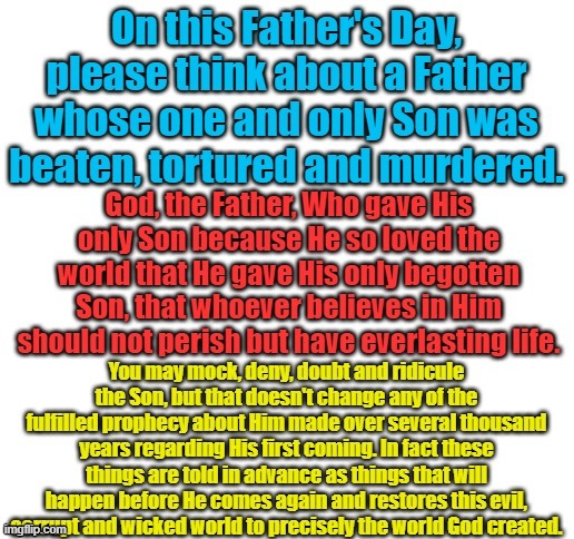 Father's Day Reflections | image tagged in plain white,christians christianity | made w/ Imgflip meme maker