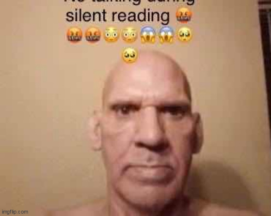 silent reading | image tagged in silent reading | made w/ Imgflip meme maker