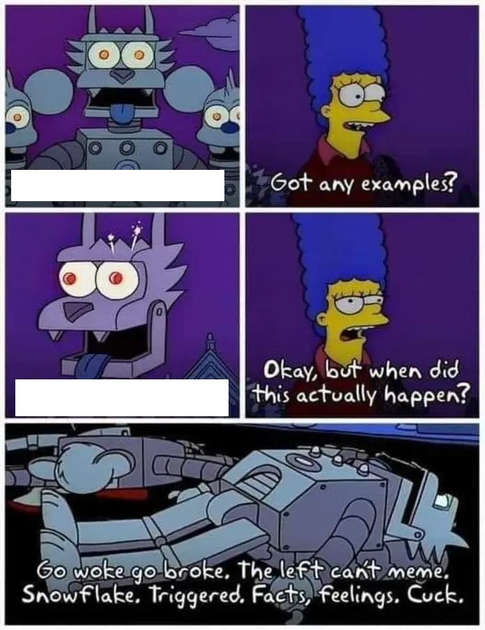 robot marg simpsons Blank Meme Template