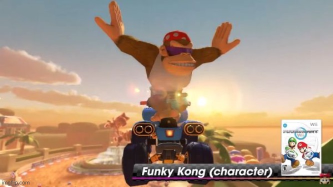 funky kong returns | image tagged in funky kong returns | made w/ Imgflip meme maker