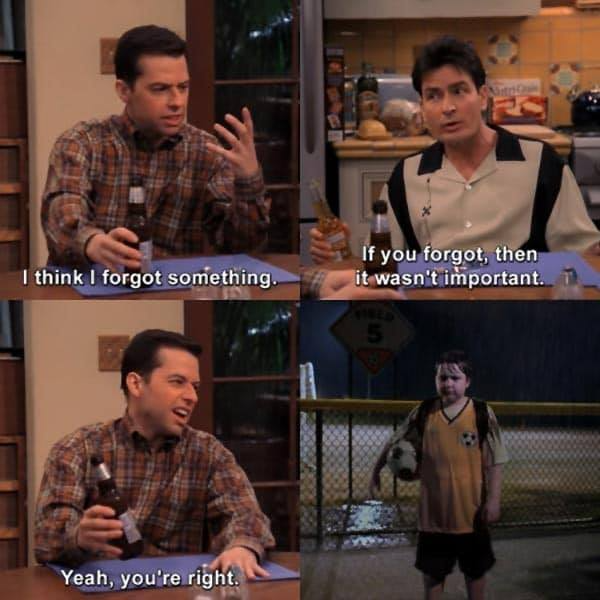 High Quality Two and a half men Blank Meme Template