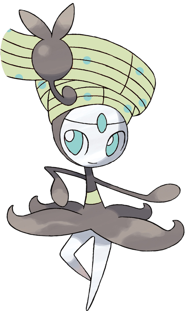 High Quality Color Swapped Meloetta (Pirouette Form) Blank Meme Template