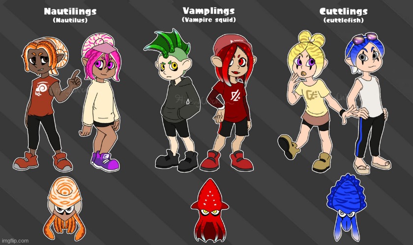 Splatoon Fan Species (Art by FlippingChicken) | made w/ Imgflip meme maker