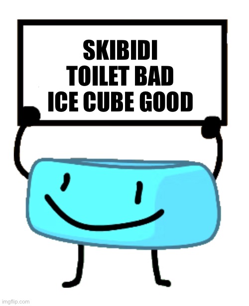 Lol | SKIBIDI TOILET BAD ICE CUBE GOOD | image tagged in bracelety sign,get rekt | made w/ Imgflip meme maker