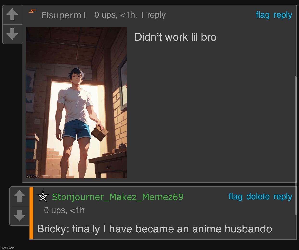 anime waifu bricky? | made w/ Imgflip meme maker