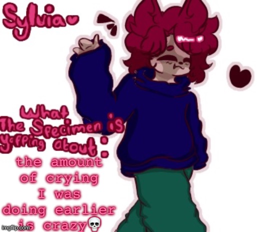 . | the amount of crying I was doing earlier is crazy💀 | made w/ Imgflip meme maker