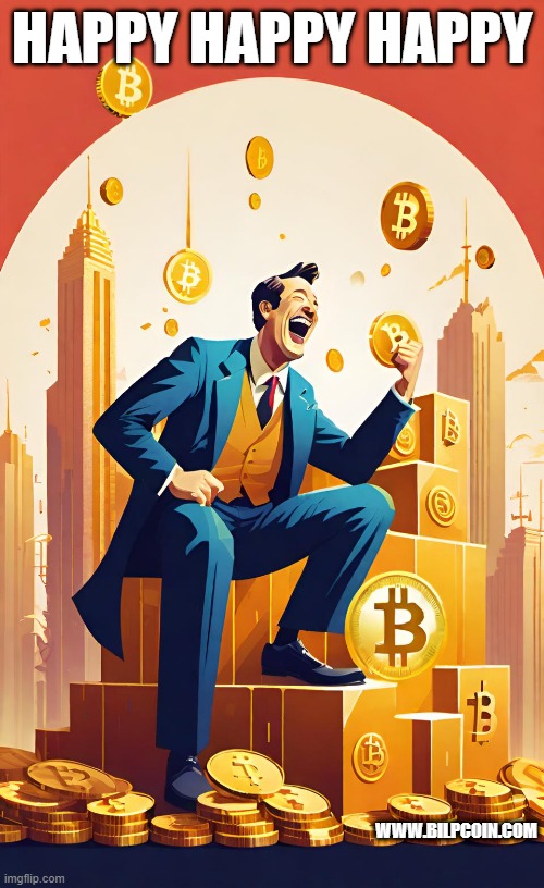 HAPPY HAPPY HAPPY; WWW.BILPCOIN.COM | made w/ Imgflip meme maker