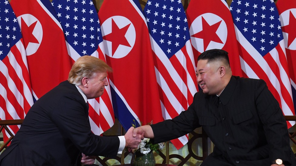 Donald Trump and Kim Jong-Un Blank Meme Template