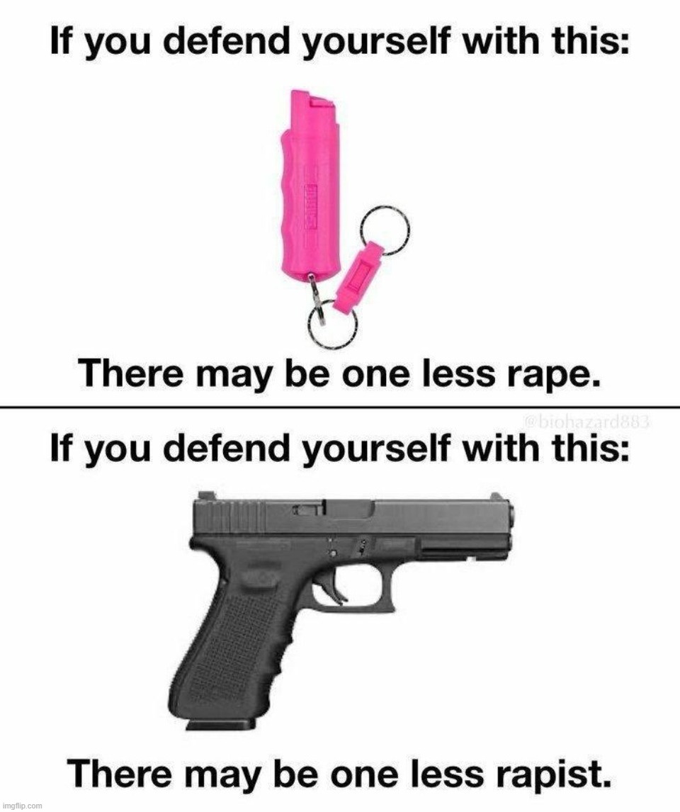 One less rapist would be the better choice. | image tagged in self defense,rapist,sex crimes,pervert control,pedocillin,gun control | made w/ Imgflip meme maker