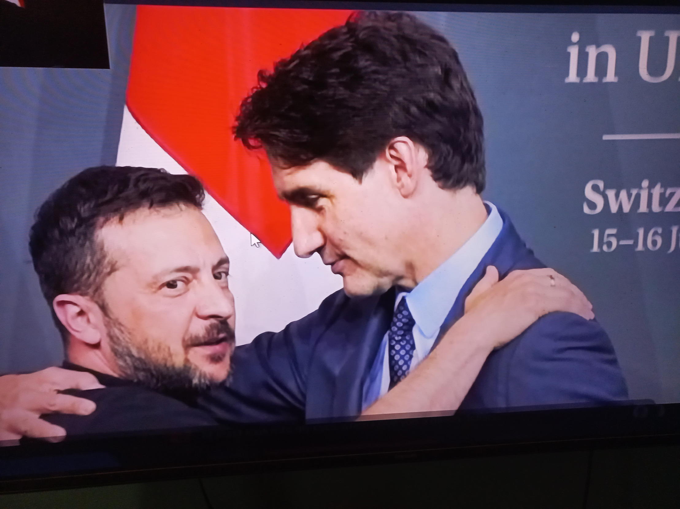 High Quality Trudeau zelinsky bro hug Blank Meme Template