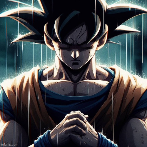 Sad Goku | image tagged in sad goku | made w/ Imgflip meme maker