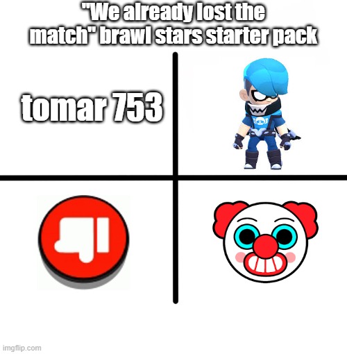 starter pack | ''We already lost the match" brawl stars starter pack; tomar 753 | image tagged in memes,blank starter pack | made w/ Imgflip meme maker