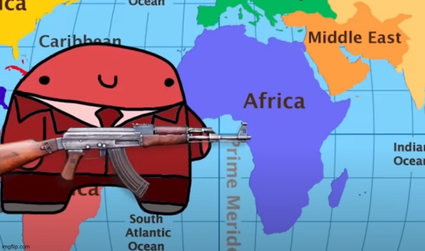 Reddons robing Africa | image tagged in reddons robing africa | made w/ Imgflip meme maker