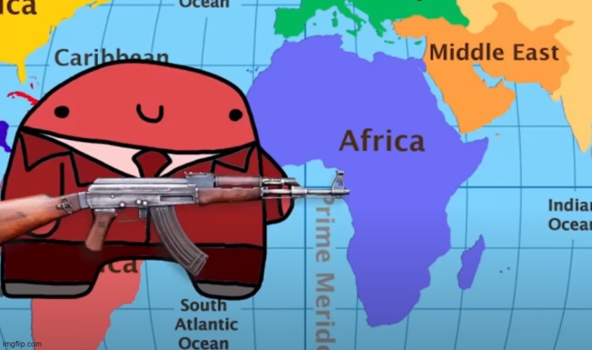 Reddons robing Africa | image tagged in reddons robing africa | made w/ Imgflip meme maker