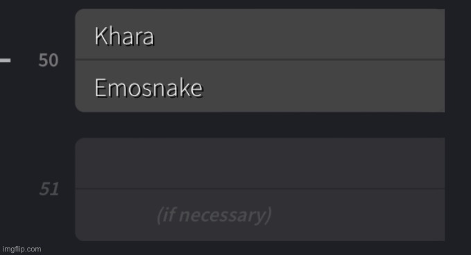 Khara requires three votes to win because they’re undefeated. Emosnake needs six. Good luck. | made w/ Imgflip meme maker