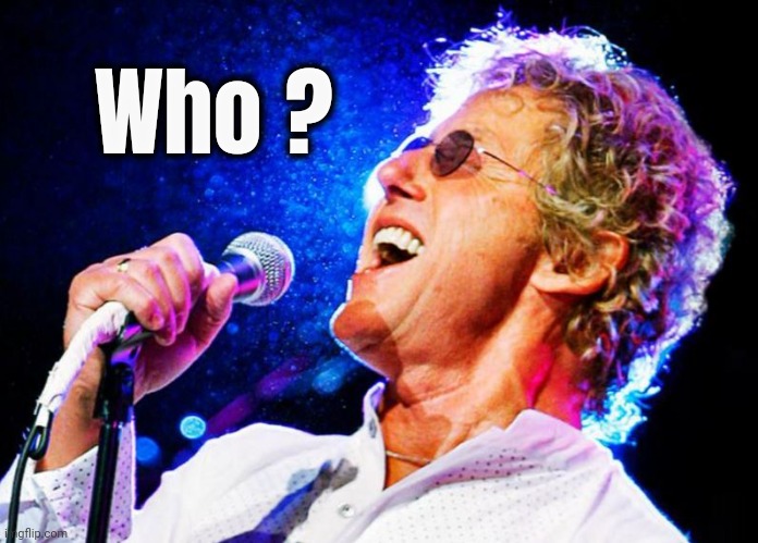 Roger Daltry | Who ? | image tagged in roger daltry | made w/ Imgflip meme maker