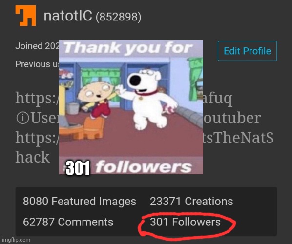 301 | made w/ Imgflip meme maker