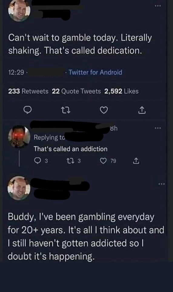 gambling addiction Blank Meme Template