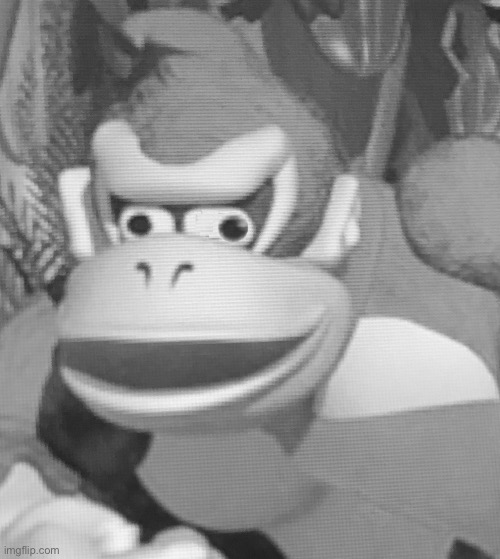 I say we use this as his portrait at his funeral (this is a joke, I want to be as respectful while trying to lighten the mood) | image tagged in donkey kong | made w/ Imgflip meme maker