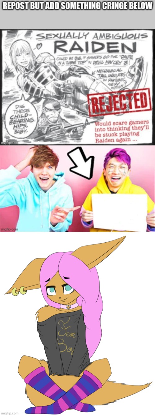 image tagged in femboy furry | made w/ Imgflip meme maker