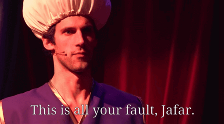 High Quality This is All Your Fault Jafar Blank Meme Template