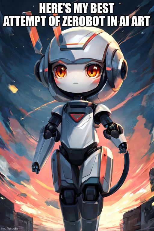 HERE’S MY BEST ATTEMPT OF ZEROBOT IN AI ART | made w/ Imgflip meme maker