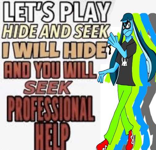 Let's play hide and seek Blank Meme Template