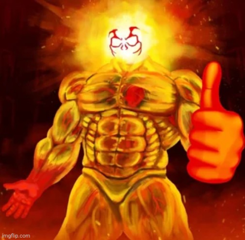 image tagged in sisyphus prime thumbs up | made w/ Imgflip meme maker
