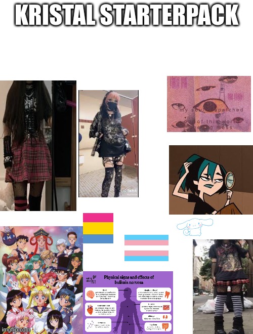 Yes, Kristals the name I'm gonna use when I (hopefully) transition in highschool | KRISTAL STARTERPACK | made w/ Imgflip meme maker