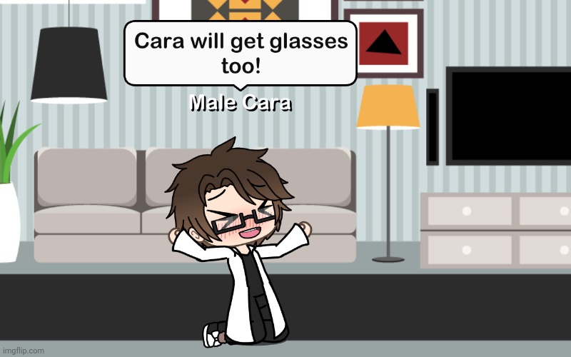 This was made on June 17. Got my glasses 10 days later, on June 27, 2024. But on June 27, in 2022, Male Cara fell sick. | image tagged in pop up school 2,pus2,male cara,nerd,glasses,cara | made w/ Imgflip meme maker