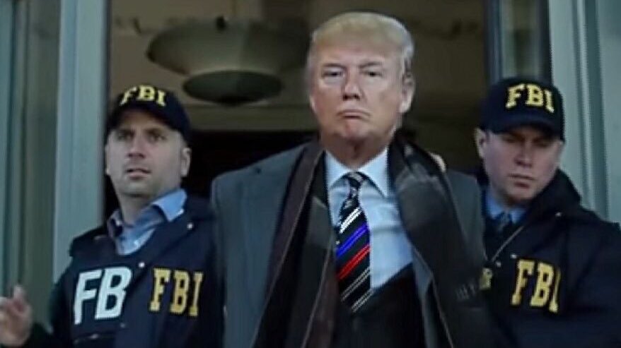 Trump in handcuffs Blank Meme Template