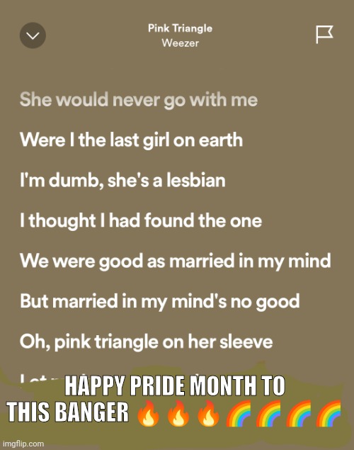 Everyone's a little queer, why can't she be a little straight | HAPPY PRIDE MONTH TO THIS BANGER 🔥🔥🔥🌈🌈🌈🌈 | made w/ Imgflip meme maker