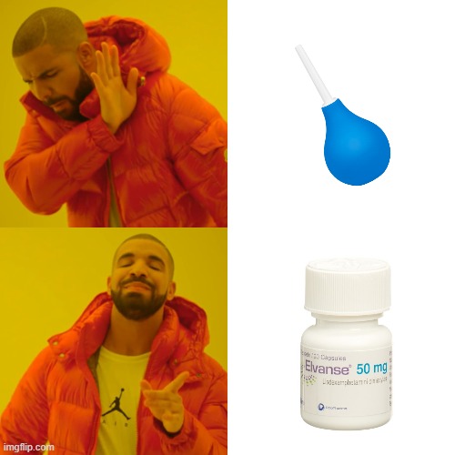 Drake Hotline Bling Meme | image tagged in drake hotline bling,elvanse,adhd,gay,gaydhd | made w/ Imgflip meme maker