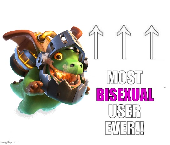 Most bisexual user ever!!! | BISEXUAL | image tagged in the most user ever | made w/ Imgflip meme maker
