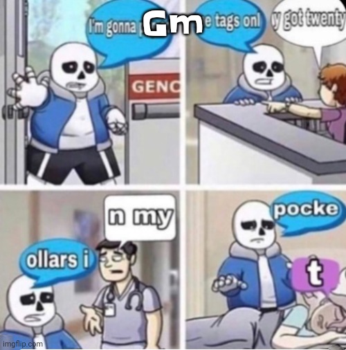 The | Gm | image tagged in poppin tags | made w/ Imgflip meme maker