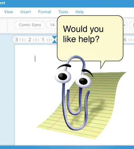 High Quality Clippy Blank Meme Template