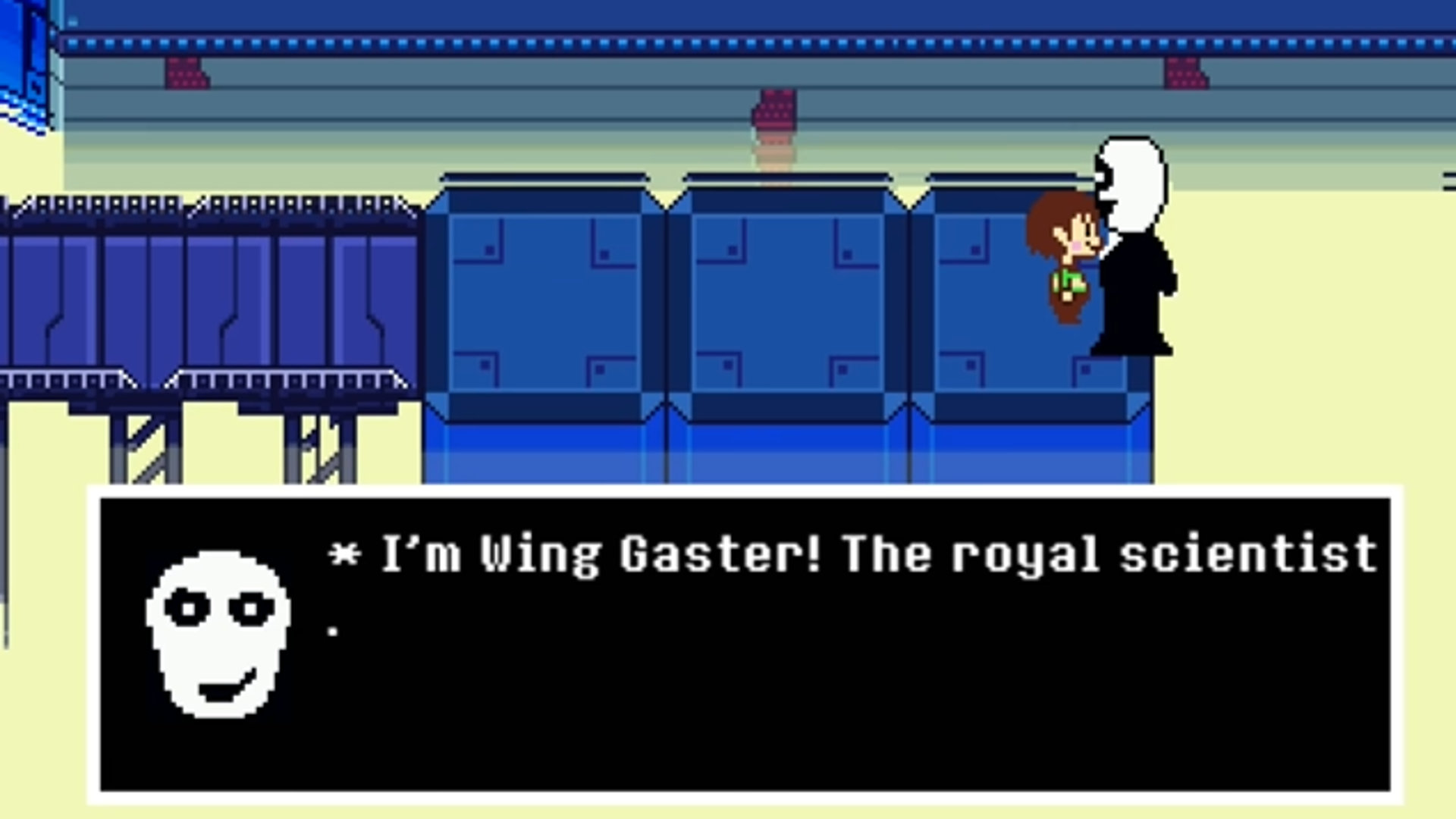 I'm Wing Gaster! The royal scientist Blank Meme Template