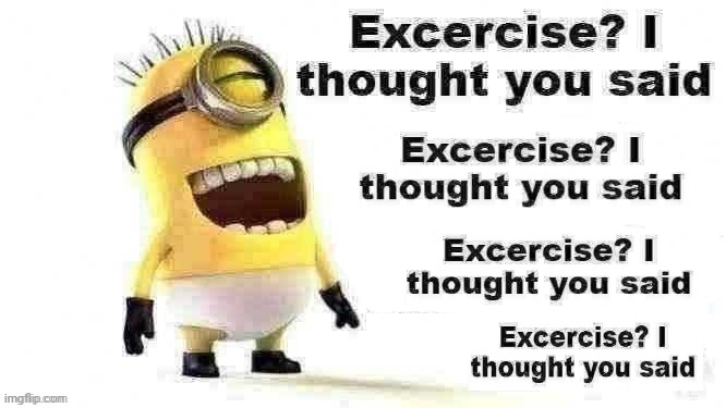 excercise? i thought you said | image tagged in excercise i thought you said | made w/ Imgflip meme maker