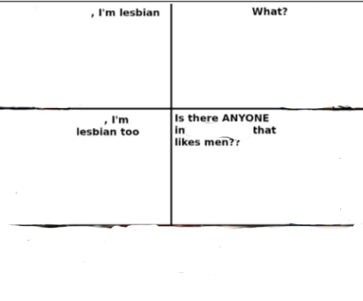 I'm lesbian too Blank Meme Template