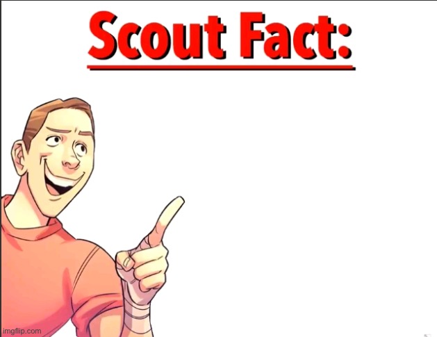 Scout Fact | image tagged in scout fact | made w/ Imgflip meme maker