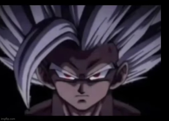 Beast Gohan stare | image tagged in beast gohan stare | made w/ Imgflip meme maker