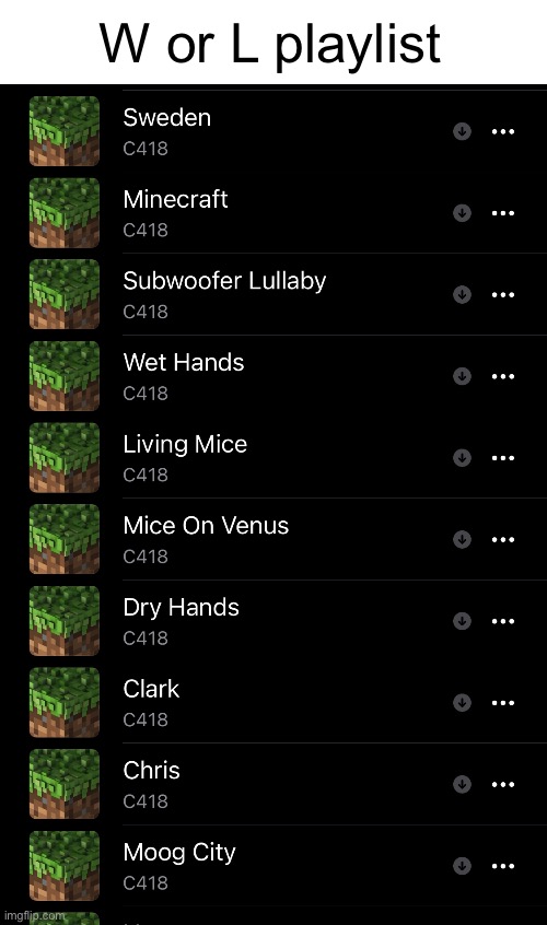 W or L playlist | made w/ Imgflip meme maker